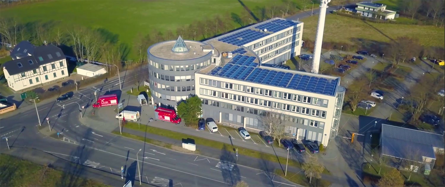 Solaranlage auf Leipziger Bürogebäude